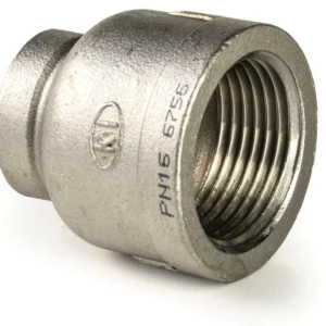 Actieprijs RVS verloopsok 2 x binnendraad 2‘‘ x 1/2‘‘