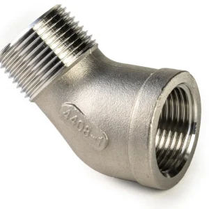 Hete Deal RVS knie 45° 1 x binnendraad 1 x buitendraad 1/2"
