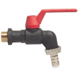 Finale Uitverkoop Polyamide wartelkogelkraan 1" x 25 mm tule