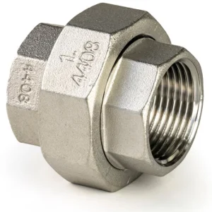 Gereduceerde Prijs RVS koppeling conisch 2 x binnendraad 1 1/4"