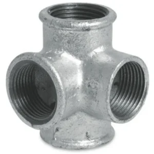 Galva knie met 2 zijspruiten 4 x binnendraad 1/2 inch Superprijs