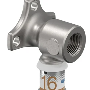 Flitsaanbieding Uponor S-Press Plus muurplaat, kort model, binnendraad x pers, 16 x 3/8"