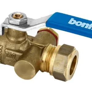 Bonfix messing kogelkraan 2 x knel 15 MM, gesloten model Seizoensaanbieding