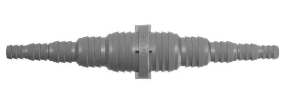 Gereduceerde Prijs Airfit pp universele, dubbele slangtule, recht, grijs, 25-8 mm