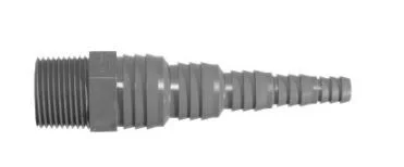 Airfit PVC verloop grijs, ¾ buitendraad x 8-25 mm slangtule Flitsaanbieding