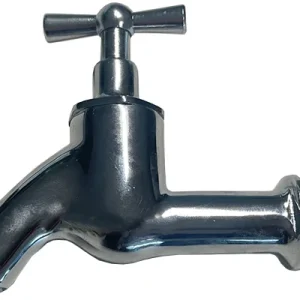 Hete Deal Messing verchroomde buitenkraan met gladde uitloop ½"
