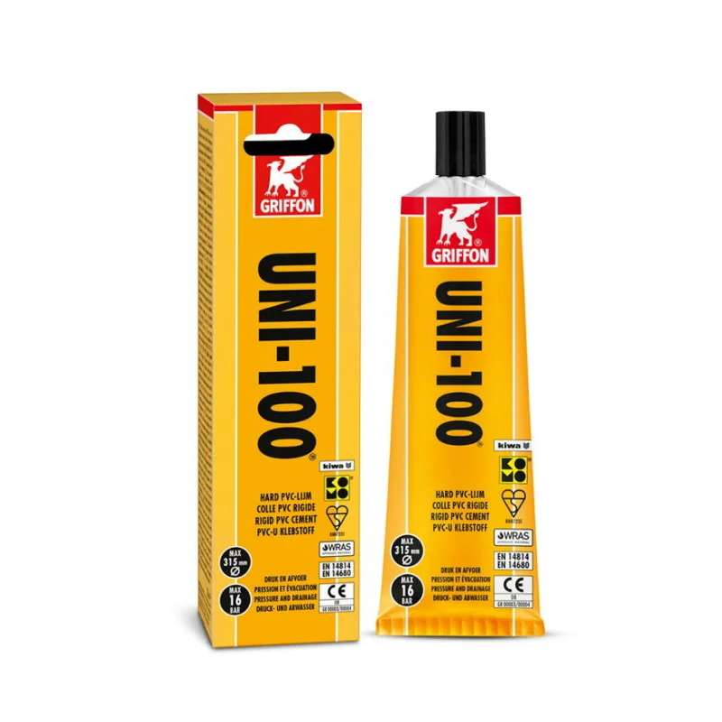 Veilige Betaling Griffon hard PVC lijm Uni-100 tube 125 ml