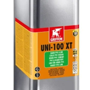 Griffon hard PVC lijm, Uni-100 XT, blik met schenktuit à 5 ltr Betrouwbaar
