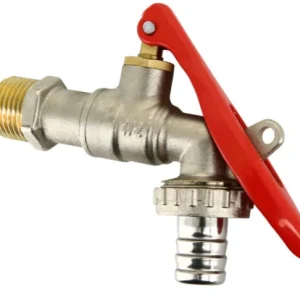 Weekendaanbieding Messing vernikkelde afsluitbare buitenkraan 1/2"