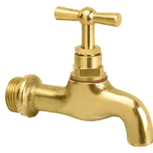 Bonfix messing tapkraan gladde uitloop, ½" buitendraad Tijdelijk Beschikbaar