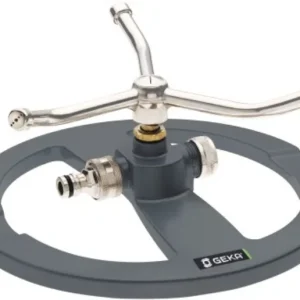 Geka Plus cirkelsproeier 3-arm gazonsproeier met Gardena aansluiting Fabrieksprijs