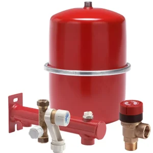 Flamco installatiepakket expansievat 18 liter, 0,5 bar, rood, incl. toebehoren Nu Kopen