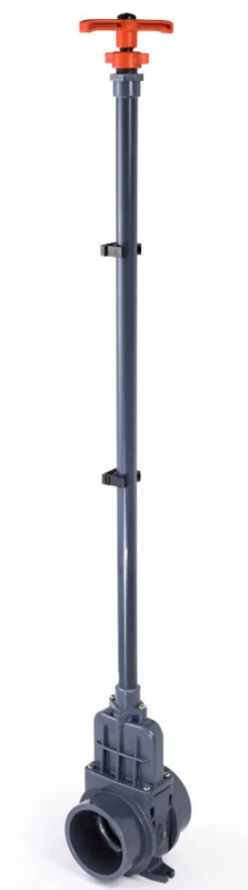 Exclusieve Aanbieding VDL PVC schuifafsluiter 125 mm, hendel 100 cm verlengd 0,5 bar