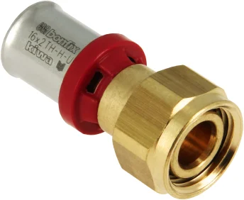 Bonfix Alu-pers 2-delige perskoppeling euroconus 16 mm x 1/2" messing Laatste Versie