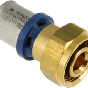 Bonfix Alu-pers 2-delige koppeling euroconus messing 20mm x 3/4" Favoriet
