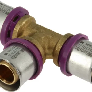 Favoriet Bonfix Alu-pers T-stuk 26mm