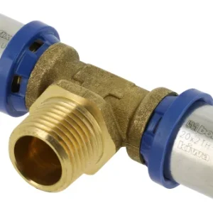 Bonfix Alu-pers T-stuk buitendraad 20mm x 3/4" Actieprijs