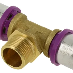 Bonfix Alu-pers T-stuk buitendraad 26mm x 3/4" Meest Verkocht