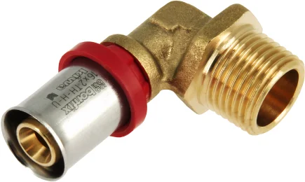 Bonfix Alu-pers knie buitendraad 16mm x 1/2" Nieuw