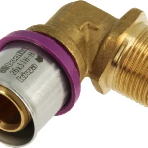 Bonfix Alu-pers knie buitendraad 26mm x 3/4" Gereduceerde Prijs