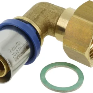 Bonfix Alu-pers 2-delige knie binnendraad 20mm x 3/4" Beperkte Voorraad