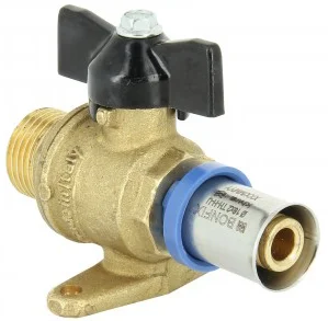 Betrouwbaar Bonfix Alu-pers kogelkraan buitendraad 16mm x 1/2"