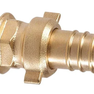 Bestseller Messing slangkoppeling met vleugelmoer 1 1/4" x 35 mm