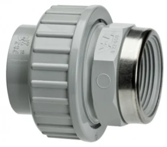 Direct Verzonden PVC-C koppeling 40 mm x 1 1/4‘‘ binnendraad PN16