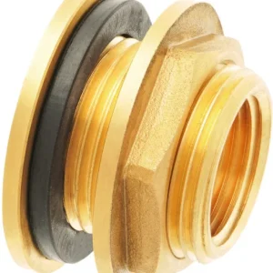 Geka wanddoorvoer binnendraad 1/2 inch x 3/4 inch buitendraad Laatste Kans