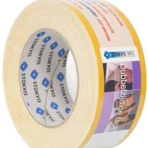 Op = Op PP dubbelzijdig textieltape type 560730 WH breedte = 50 mm l = 5 meter
