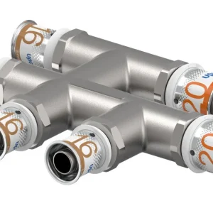 Finale Uitverkoop Uponor S-Press Plus kruisstuk 20 mm x 16 mm x 16 mm