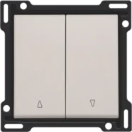 Koop Online Niko 102-65914 afwerkingsset voor tweevoudige rolluikdrukknop, Light grey