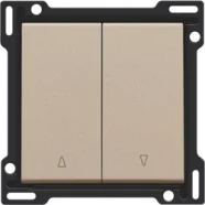 Niko 157-65914 afwerkingsset voor tweevoudige rolluikdrukknop, Champagne coated Lage Kosten