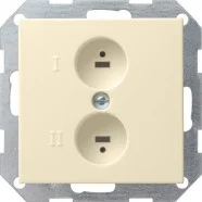 Aanbieding Gira 040201 Systeem 55 Stereo-luidsprekercontactdoos Crème wit glanzend