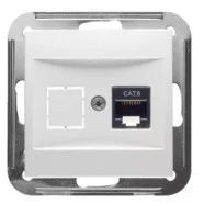Peha 00318651 BADORA CAT 6-aansluiting met centraalplaat voor 2 terminal Levend-wit Snelle Levering
