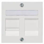 Peha 00318751 BADORA centraalplaat voor draagframe D600 MJ1-D voor 2 Modular-Jack Levend-wit Goedkoop