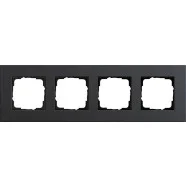Laatste Versie Gira 0214226 Afdekraam Esprit Viervoudig Linoleum-multiplex antraciet