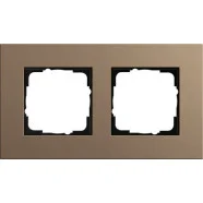 Weekendaanbieding Gira 0212221 Afdekraam Esprit Tweevoudig Linoleum-multiplex lichtbruin