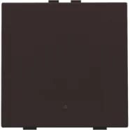 Niko 124-52201 Enkelvoudige drukknop met led en comfortsensoren voor Niko Home Control Dark brown Must-Have