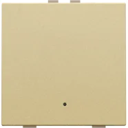 Niko 221-52201 Enkelvoudige drukknop met led en comfortsensoren voor Niko Home Control Alu gold coated Gereduceerde Prijs