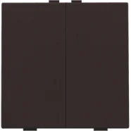 Niko 124-51002 Tweevoudige drukknop voor Niko Home Control Dark brown Merkproduct