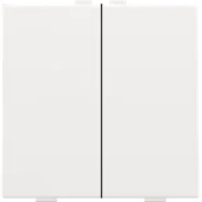 Niko 154-51002 Tweevoudige drukknop voor Niko Home Control White coated Voordeelprijs