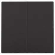 Niko 200-51002 Tweevoudige drukknop voor Niko Home Control Bakelite piano black coated Laatste Kans