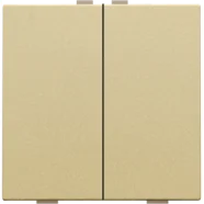 Populair Niko 221-51002 Tweevoudige drukknop voor Niko Home Control Alu gold coated