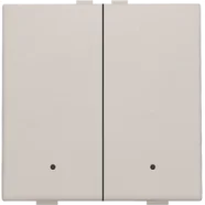 Shop Nu Niko 102-52202 Tweevoudige drukknop met leds en comfortsensoren voor Niko Home Control Light grey