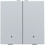 Niko 121-52202 Tweevoudige drukknop met leds en comfortsensoren voor Niko Home Control Sterling Snelle Levering