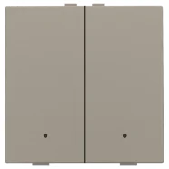 Niko 123-52202 Tweevoudige drukknop met leds en comfortsensoren voor Niko Home Control Bronze Direct Verzonden