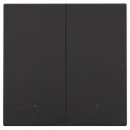 Niko 200-52202 Tweevoudige drukknop met leds en comfortsensoren voor Niko Home Control Bakelite piano black coated Bestseller