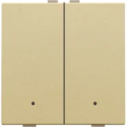Niko 221-52202 Tweevoudige drukknop met leds en comfortsensoren voor Niko Home Control Alu gold coated Beste Prijs