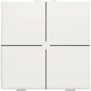 Niko 101-51004 Viervoudige drukknop voor Niko Home Control White Alleen Vandaag